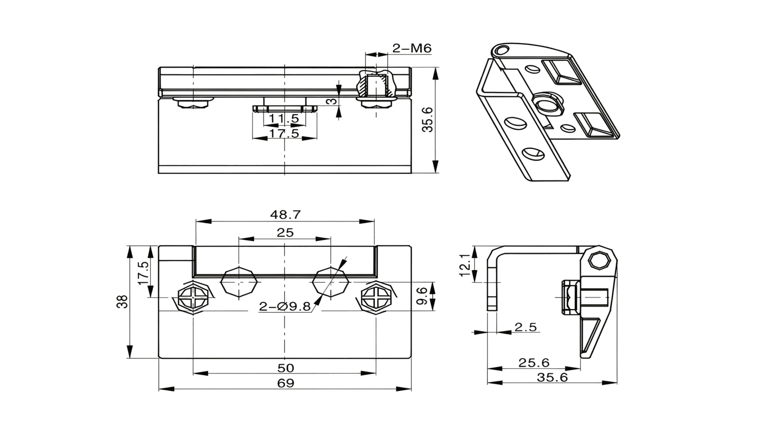 Machinery door hinge | control cabinet hinge CL800