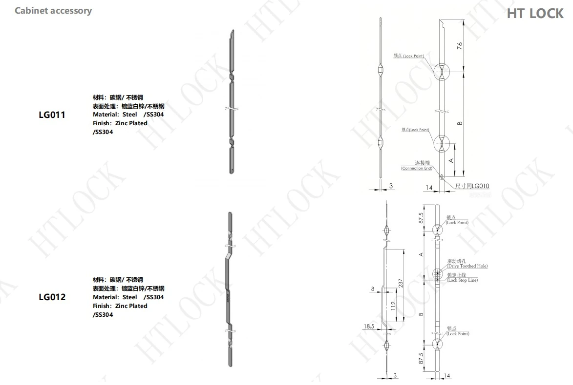 Lock Connecting Rod | Rittal Cabinet Accessory LG001 series