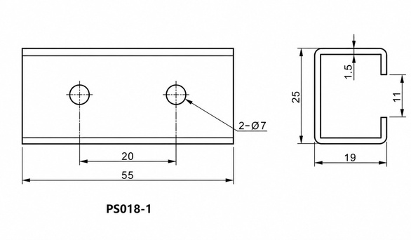 HTLOCK HITANLOCK 16 fold cabinet accessories Rod Guide PS018
