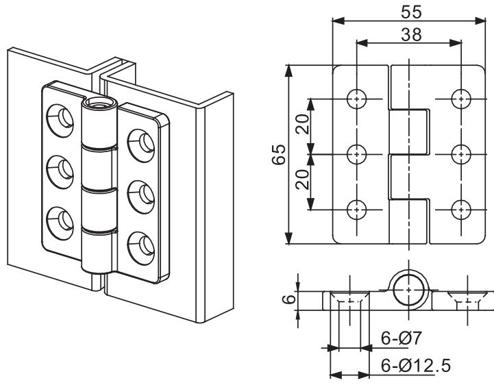 industrial hinge cl233
