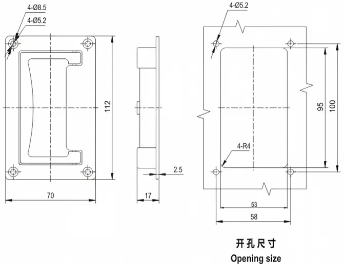 Zinc alloy handle | Foldable Handle LS001/LS002