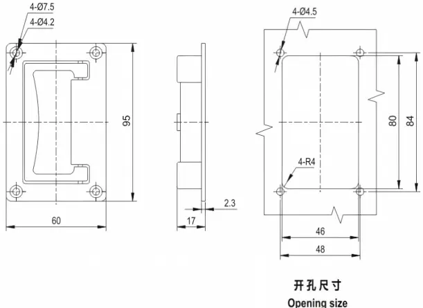 Zinc alloy handle | Foldable Handle LS001/LS002