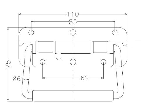 Foldable Handle LS504-2 from HTLOCK