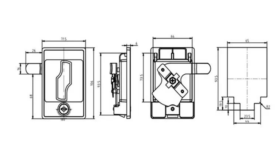 door latch MS107