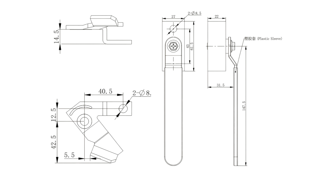 Rittal Cabinet Door Lock | TS Cabinet lock Ts002